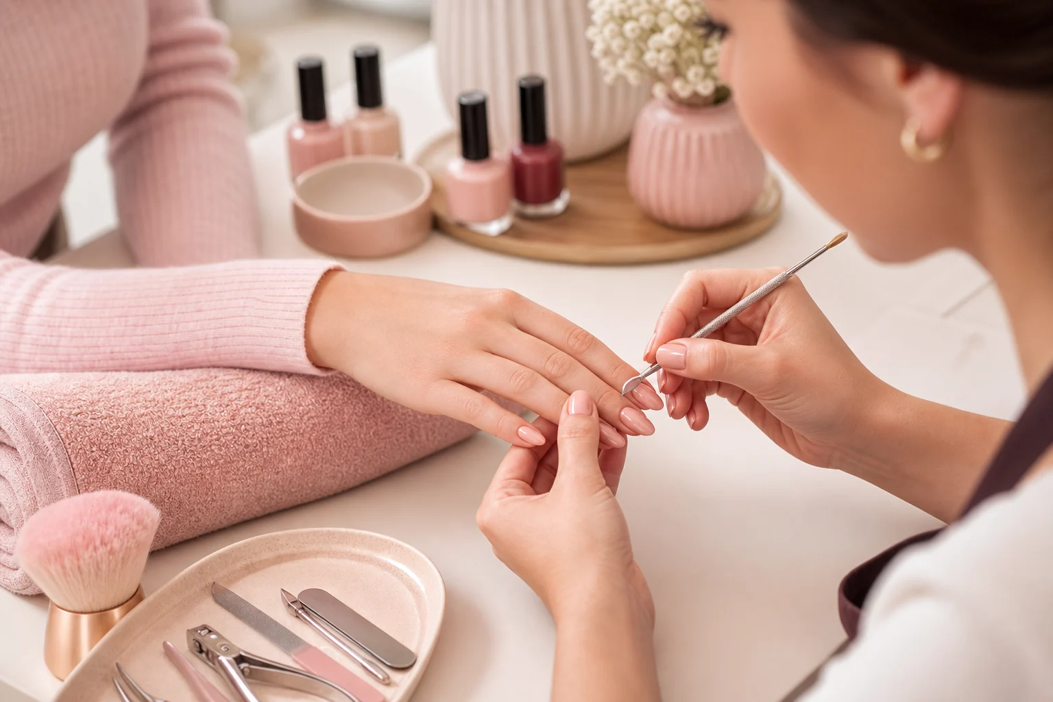 Servicio profesional de manicura